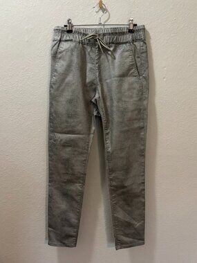 Bevy Flog Croc Embossed Elastic Waist Drawstring Pants Size 28